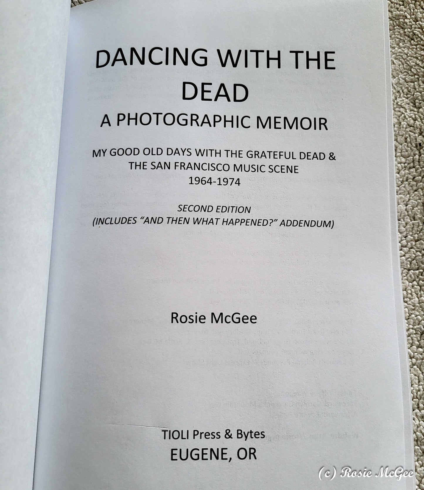 Signed 2nd Print Edition of "Dancing with the Dead--A Photographic Memoir"